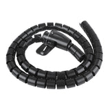 Maclean Cable Organizer/Cover, 15 mm x 1,000 mm, black, MCTV-898 B