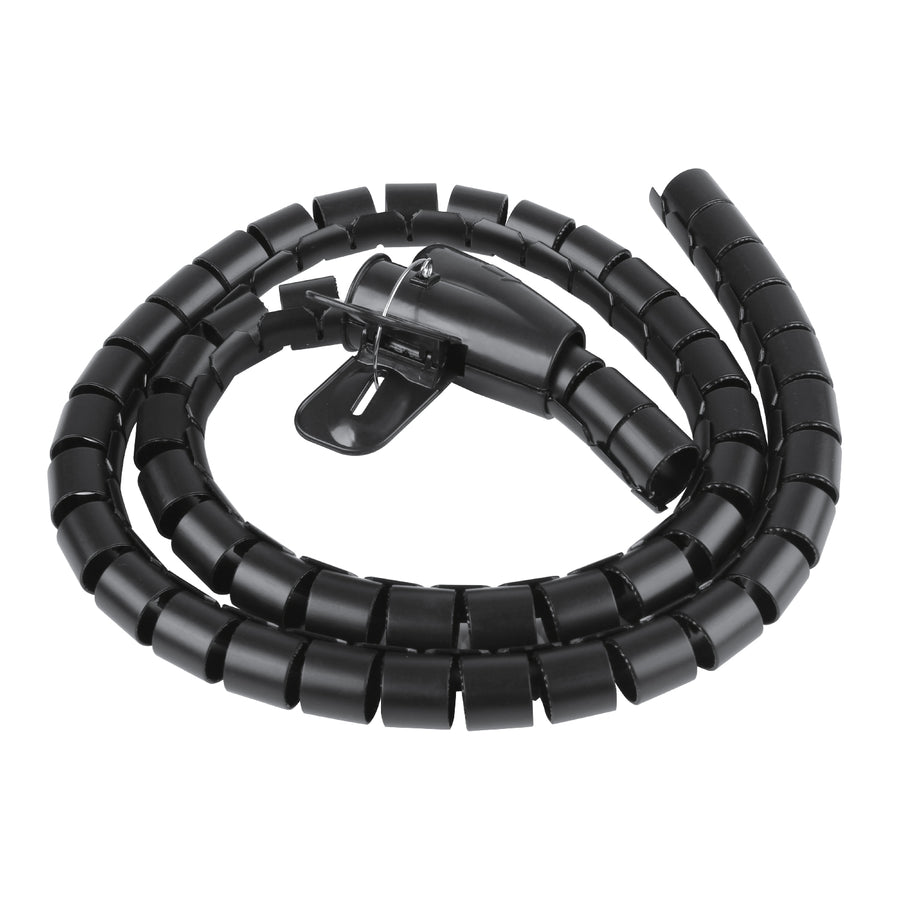 Maclean Cable Organizer/Cover, 15 mm x 1,000 mm, black, MCTV-898 B