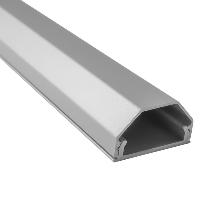 Maclean Aluminum Cable Cover Strip, 33x18x750 mm, Silver, MCTV-897 S