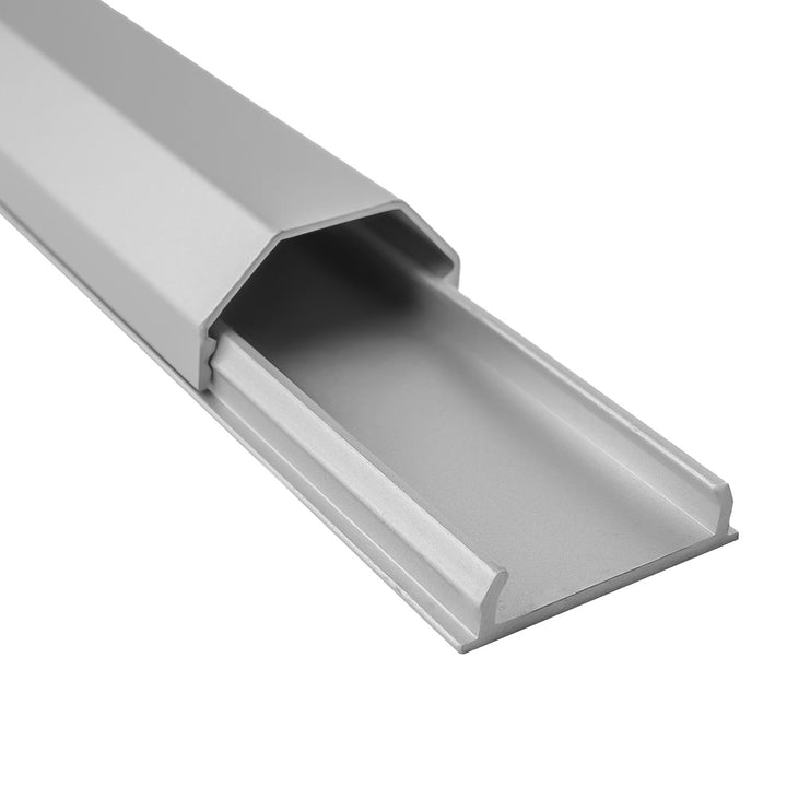 Maclean Aluminum Cable Cover Strip, 33x18x750 mm, Silver, MCTV-897 S
