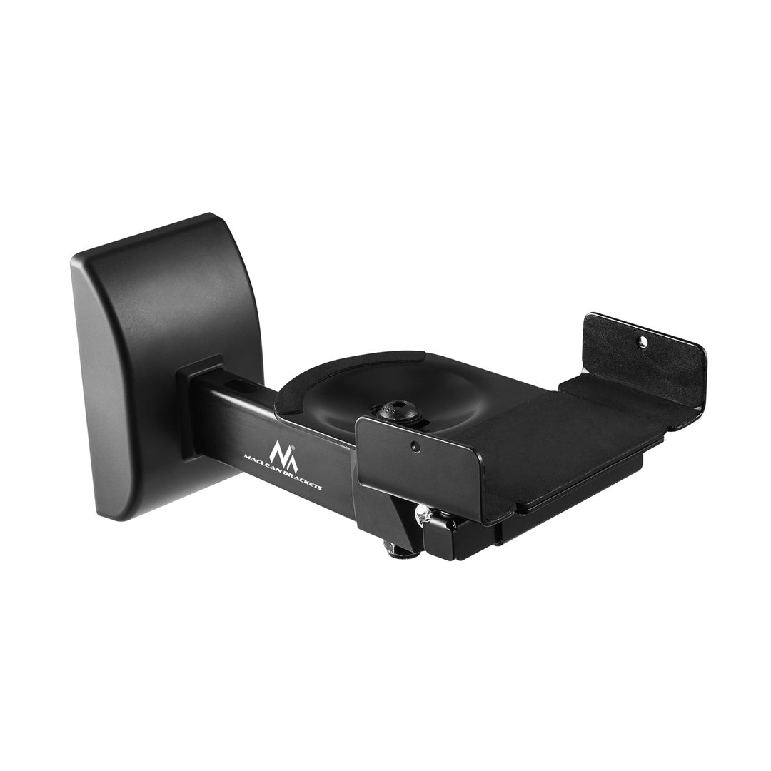 Set of Maclean speaker mounts/hangers, universal, vertically adjustable +8°–-8° and horizontally adjustable +90°–-90°, max. 15 kg, MC-917