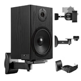 Set of Maclean speaker mounts/hangers, universal, vertically adjustable +8°–-8° and horizontally adjustable +90°–-90°, max. 15 kg, MC-917