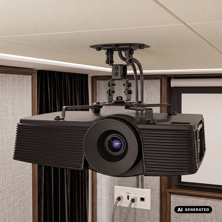 Maclean Ceiling Mount/Hanger for Projectors, 54–320 mm, up to 13.5 kg, 360-degree rotation, MC-200 B