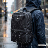 NanoRS Laptop Backpack, 15.6", Black, 41x29x14, Waterproof RS202 B
