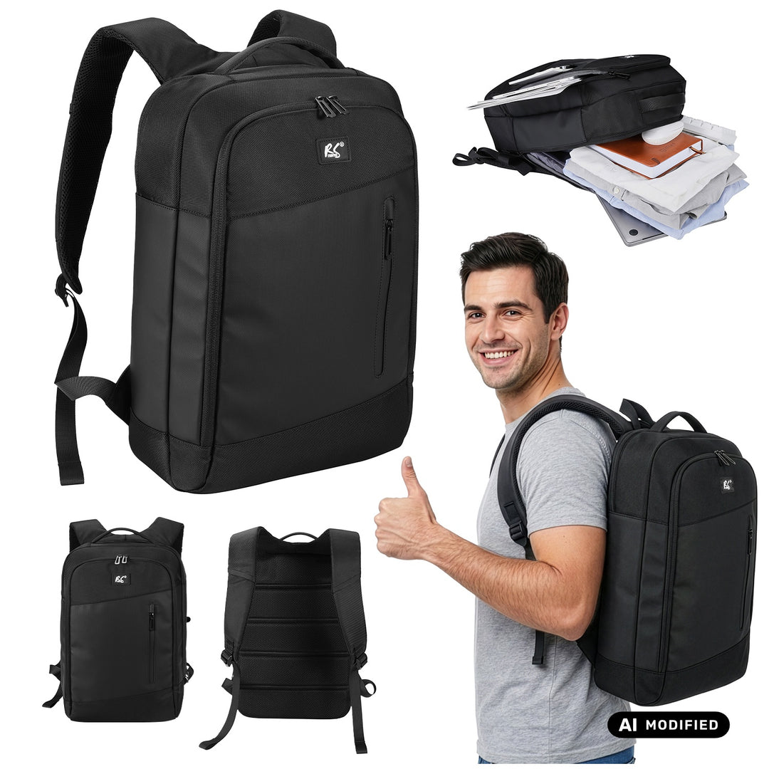 NanoRS Laptop Backpack, 15.6", Black, 42x28.5x14, Waterproof RS204 B