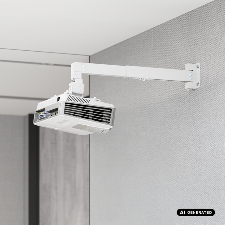Maclean Wall-Mounted Projector Bracket/Hanger, White, up to 20 kg, MC-205 W