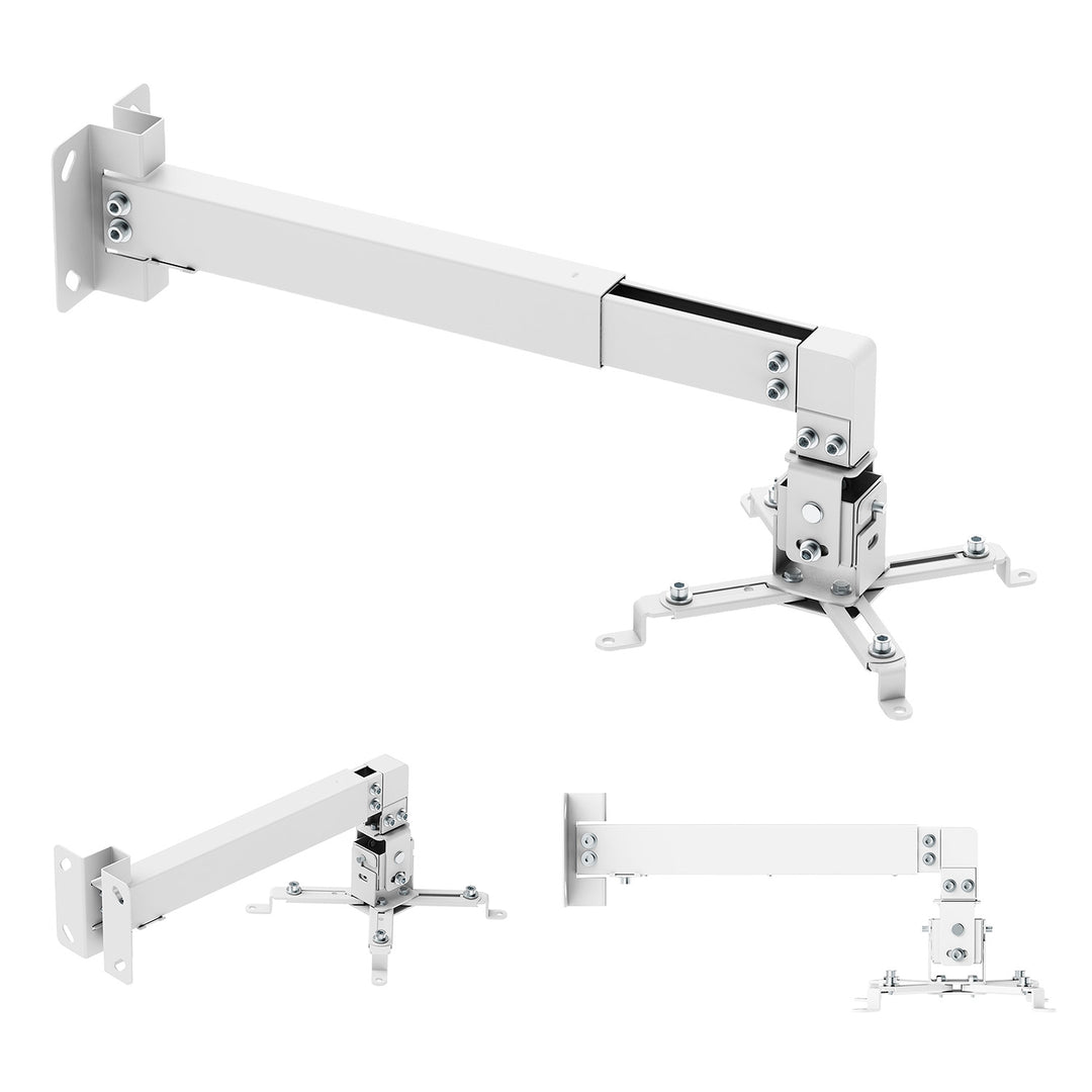 Maclean Wall-Mounted Projector Bracket/Hanger, White, up to 20 kg, MC-205 W