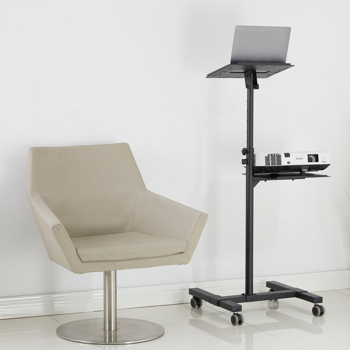 Maclean Adjustable Steel Mobile Projector/Laptop Stand, max. 10 kg, MC-207