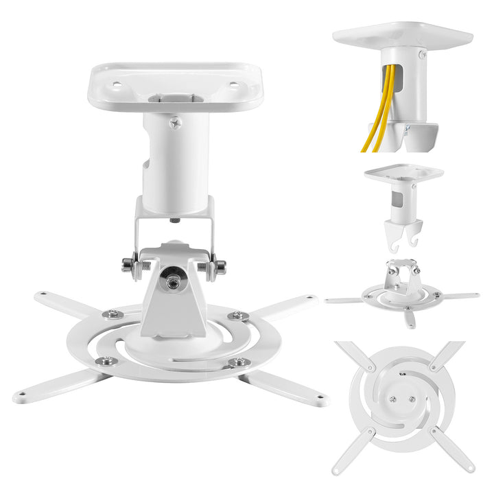 Maclean Ceiling Mount/Hanger for Projectors, Steel, 180–310 mm, up to 15 kg, MC-208 W