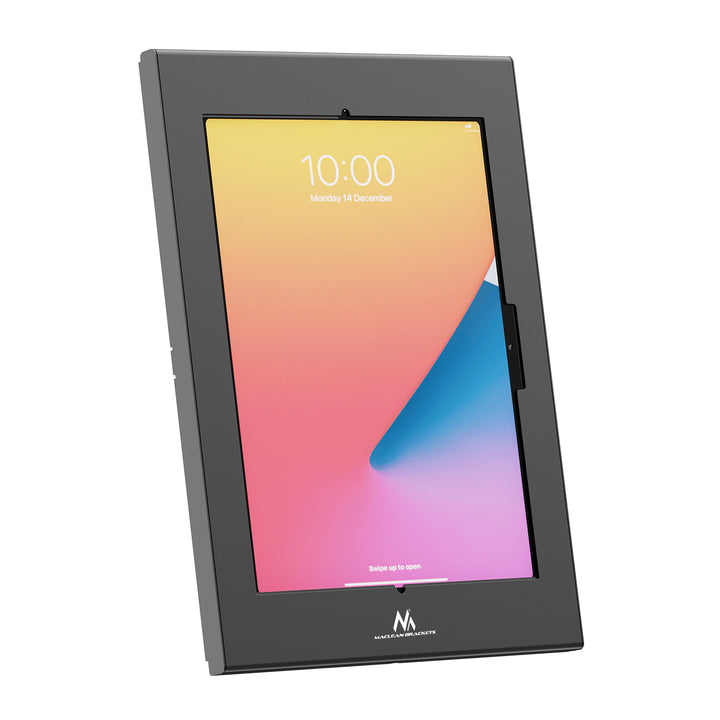 Maclean Tablet Advertising Mount with Lock, 12.4"–13", iPad Air/Pro, Samsung Tab S10+/S9+/S8+/S7+, 257x350x22mm, MC-950 B