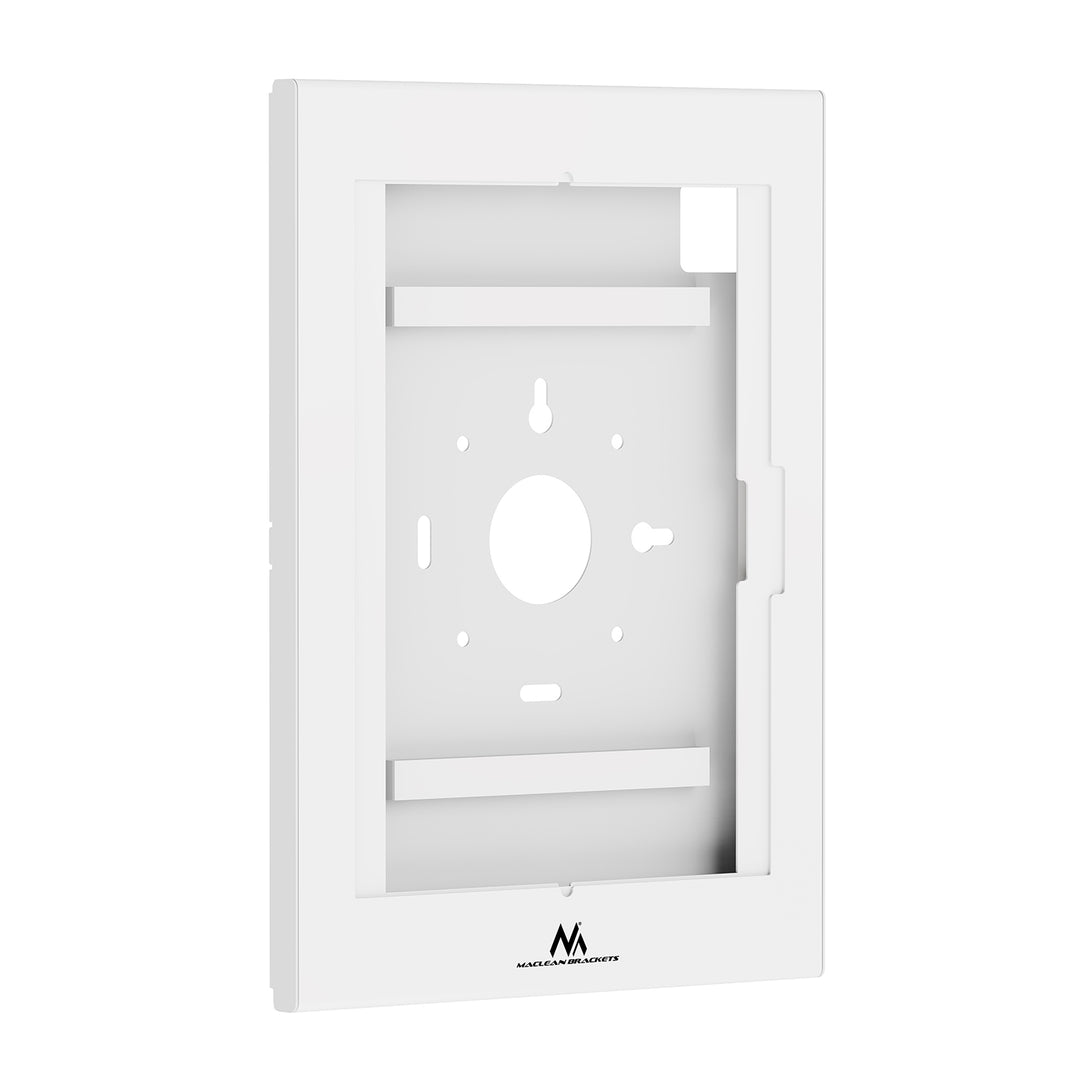 Maclean Tablet Advertising Mount with Lock, 12.4"-13", iPad Air/Pro, Samsung Tab S10+/S9+/S8+/S7+, 257x350x22mm, MC-950 W