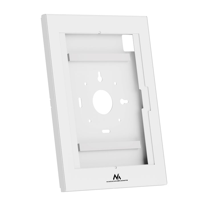 Maclean Tablet Advertising Mount with Lock, 12.4"-13", iPad Air/Pro, Samsung Tab S10+/S9+/S8+/S7+, 257x350x22mm, MC-950 W
