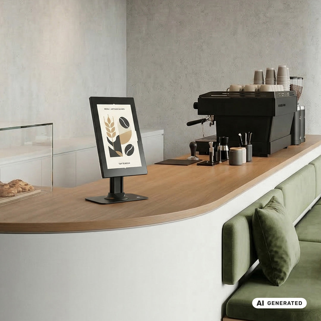 Maclean Tablet Advertising Mount with Lock. 12.4"-13", iPad Air/Pro, Samsung Tab S10+/S9+/S8+/S7+, 257x350x22mm, MC-958 B