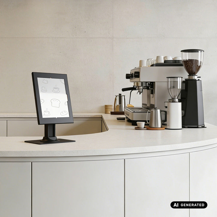 Maclean Tablet Advertising Mount with Lock. 12.4"-13", iPad Air/Pro, Samsung Tab S10+/S9+/S8+/S7+, 257x350x22mm, MC-958 B