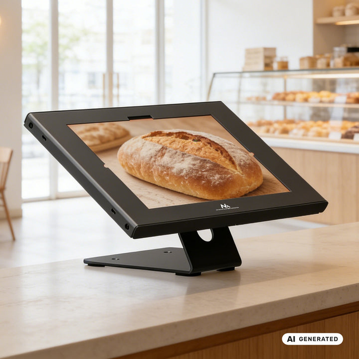 Maclean Tablet Advertising Mount with Lock, 10.9"-11", iPad Air/Pro, Samsung Tab A & S Series, 220x323x22mm, MC-957 B