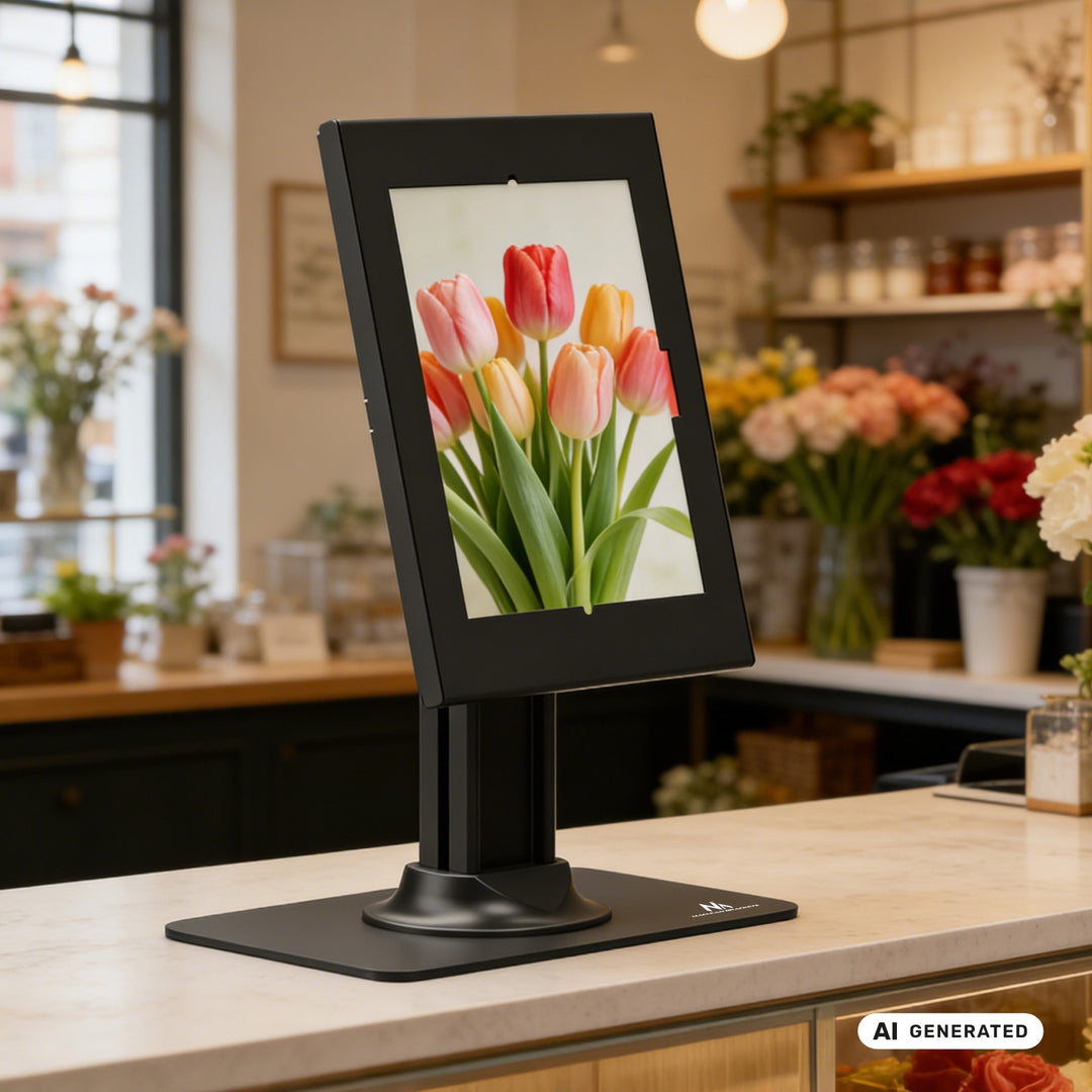 Maclean Tablet Advertising Mount, with Lock, 10.9"-11", iPad Air/Pro, Samsung Tab A & S Series, 220x323x22mm, MC-959 B