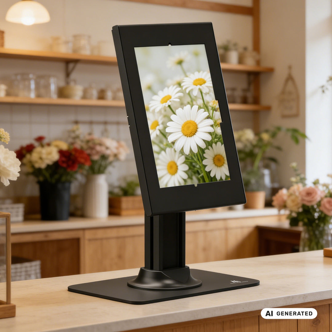 Maclean Tablet Advertising Mount, with Lock, 10.9"-11", iPad Air/Pro, Samsung Tab A & S Series, 220x323x22mm, MC-959 B