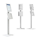 Maclean Tablet Advertising Mount with Lock, 10.9"-11", iPad Air/Pro, Samsung Tab A & S Series, 220x323x22mm, MC-960 W