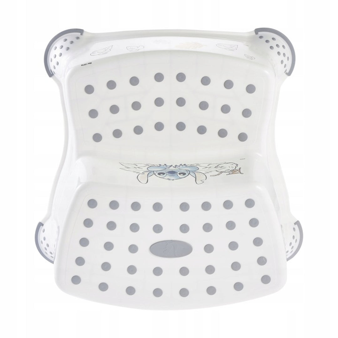 Non-slip step stool, two steps, max. 120 kg, + Toilet seat cover + Stitch potty