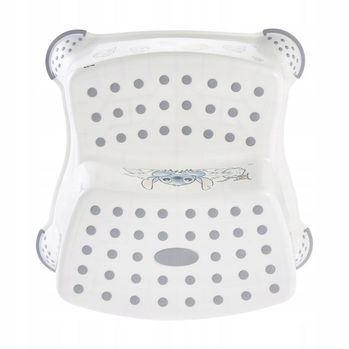 Non-slip step stool, two steps, max. 120 kg, + Toilet seat cover + Stitch potty