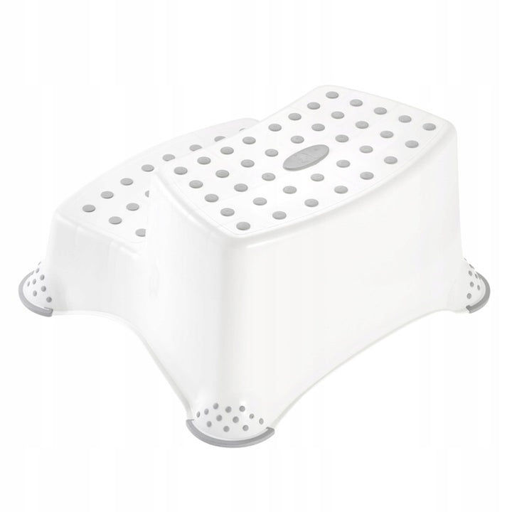 Non-slip step stool, two steps, max. 120 kg, + Toilet seat cover + Stitch potty