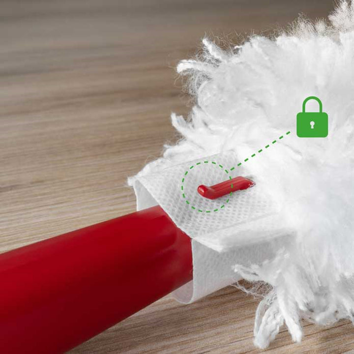 Vileda Flex&Catch dustpan, with short handle, anti-slip protection, flexible head + 10 refills