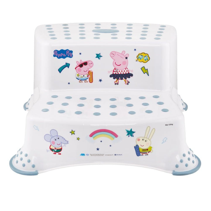 Keeeper non-slip step stool, two steps, max. 120 kg, easy to clean, Peppa Pig