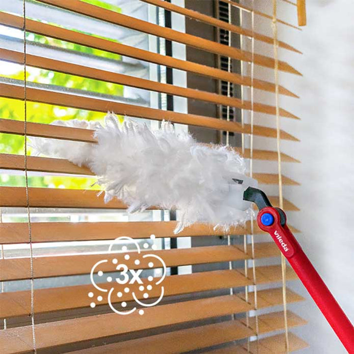 Vileda Flex&Catch dustpan, with long handle, anti-slip protection, flexible head + 10 dustpan refills