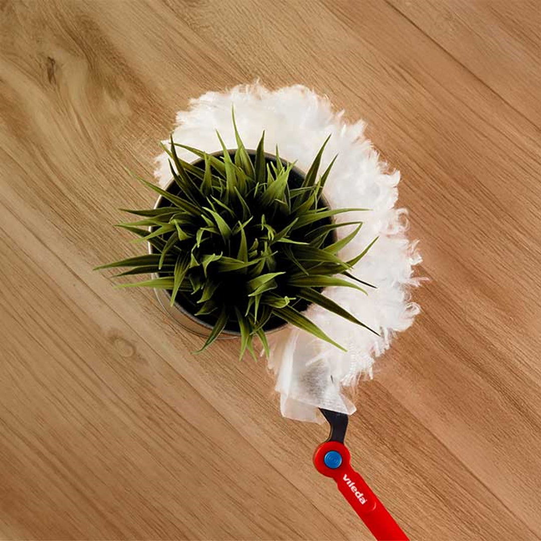 Vileda Flex&Catch dustpan, with long handle, anti-slip protection, flexible head + 5 dustpan refills