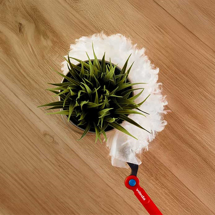 Vileda Flex&Catch dustpan, with long handle, anti-slip protection, flexible head + 5 dustpan refills