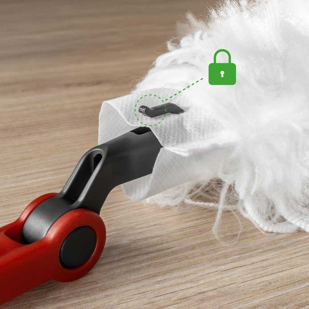 Vileda Flex&Catch dustpan, with long handle, anti-slip protection, flexible head + 5 dustpan refills