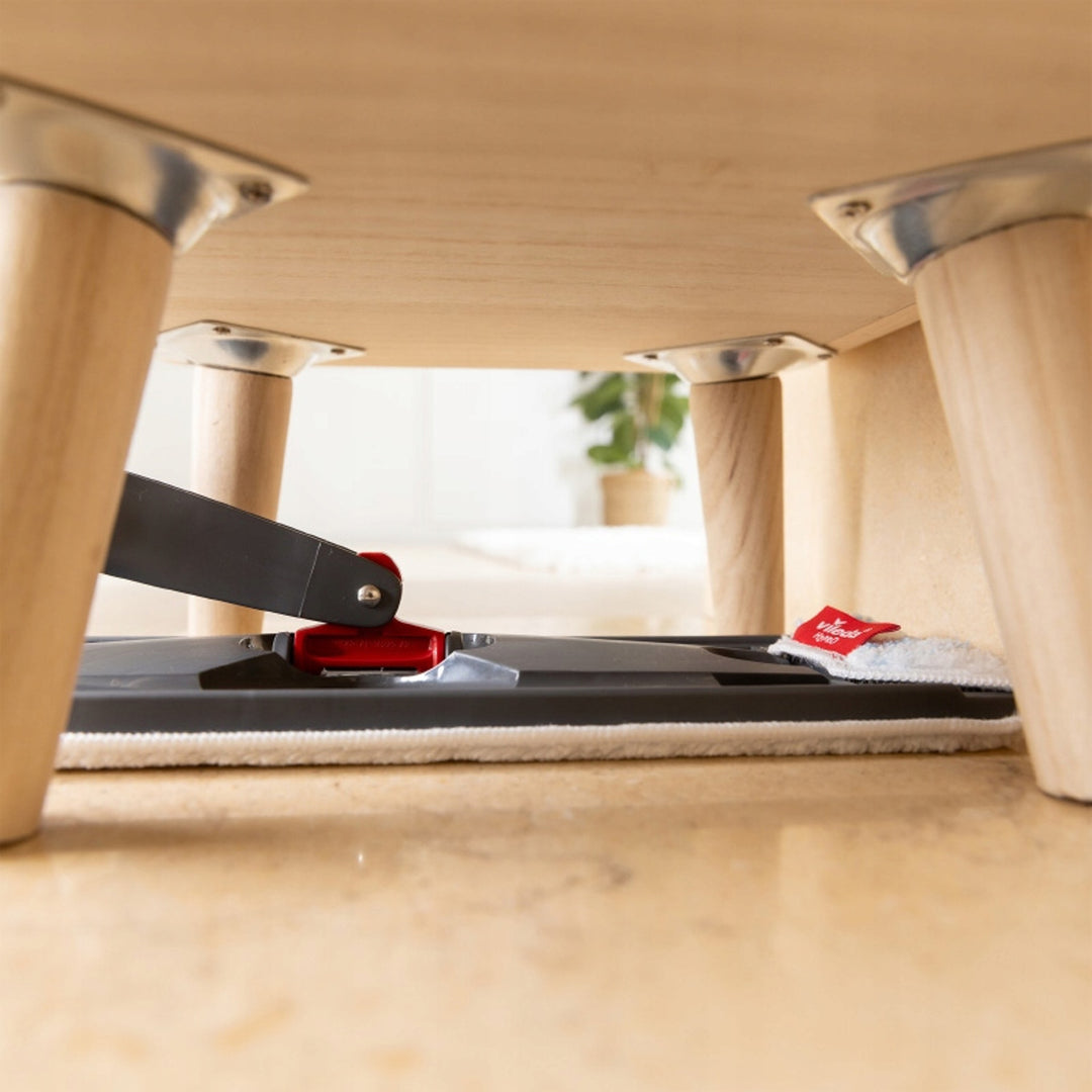 Vileda H2prO flat mop, 100% separation of clean and dirty water, two tanks, 3 microfiber pads, 360° tip, 175774