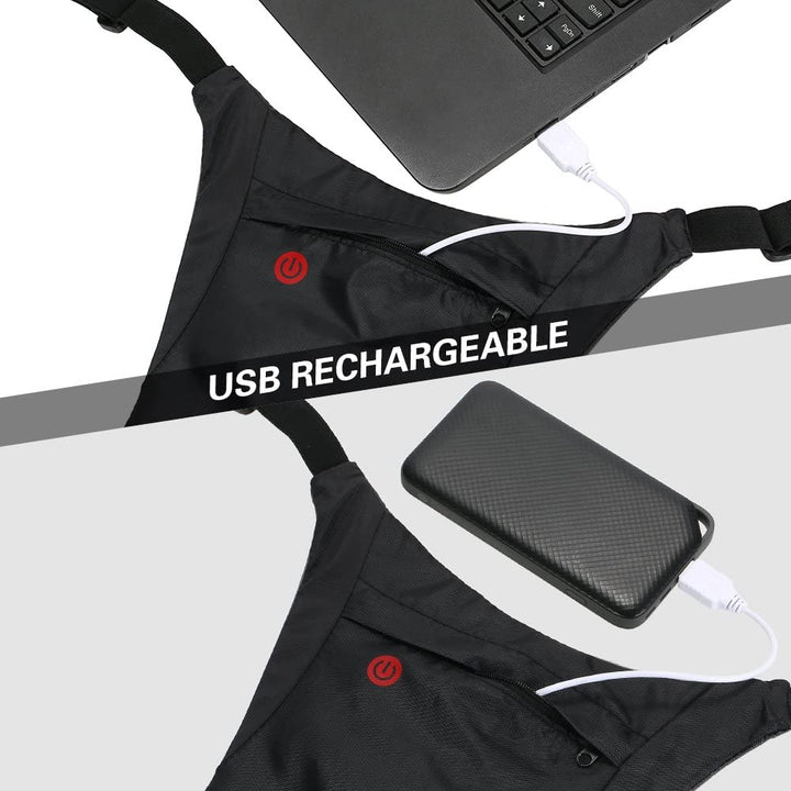 Backpack with LED signal light, remote control, water resistance: remote control IPx5, backpack IPX2 + sports shoulder straps for Maclean phone