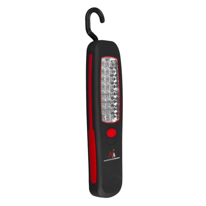Maclean 24 LED workshop lamp, magnet, hook, MCE03 2 pieces + 6x Varta Industrial LR6/AA R-06 batteries