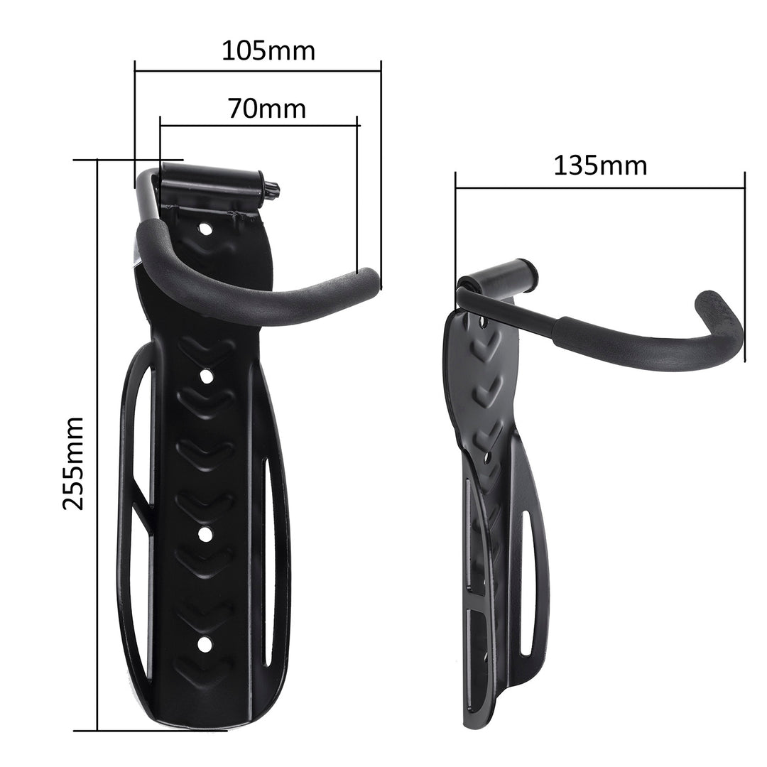 Maclean bicycle holder/wall rack, vertical, steel, max. load 30 kg, MC-432, 3 pieces