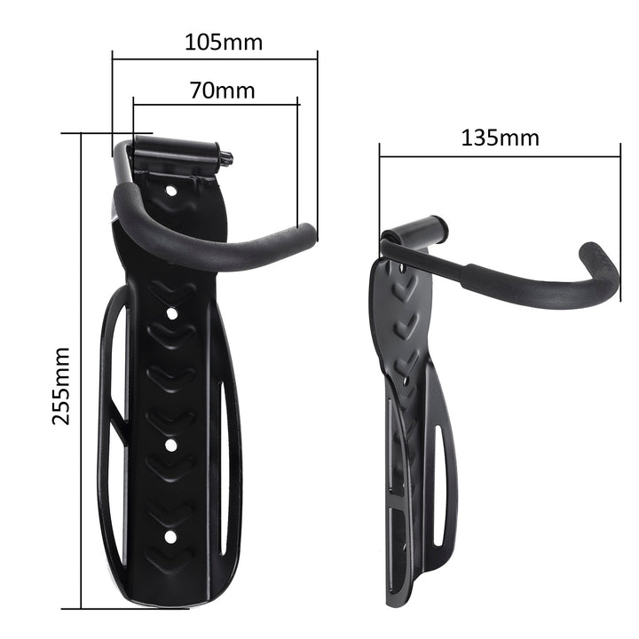 Maclean bicycle mount/wall hanger, vertical, steel, max. load 30 kg, MC-432, 4 pieces