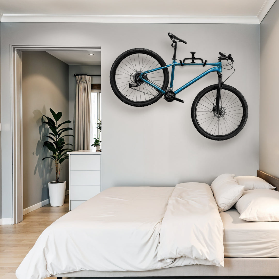 Maclean bicycle mount/wall hanger, horizontal, steel, max. load 30 kg, MC-431, 3 pieces