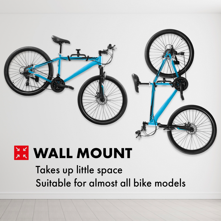 Maclean bicycle mount/wall hanger, horizontal, steel, max. load 30 kg, MC-431, 3 pieces