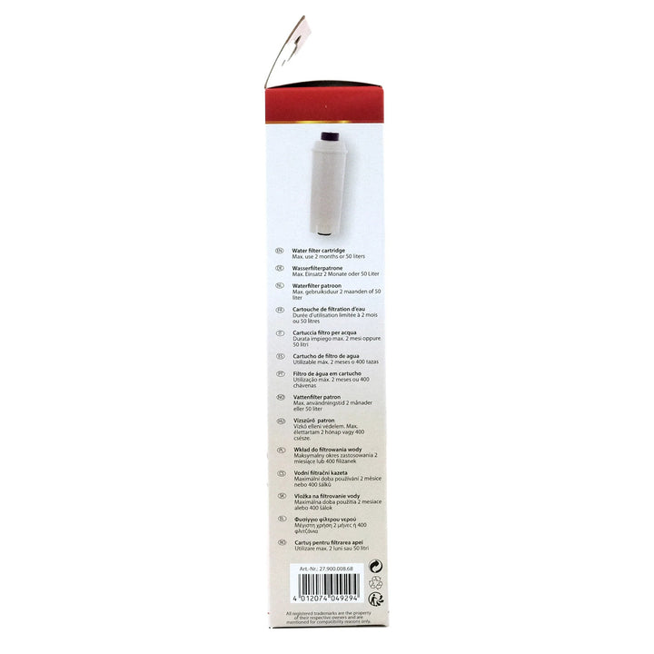 Water filter for DeLonghi Scanpart espresso machines, 2 pieces