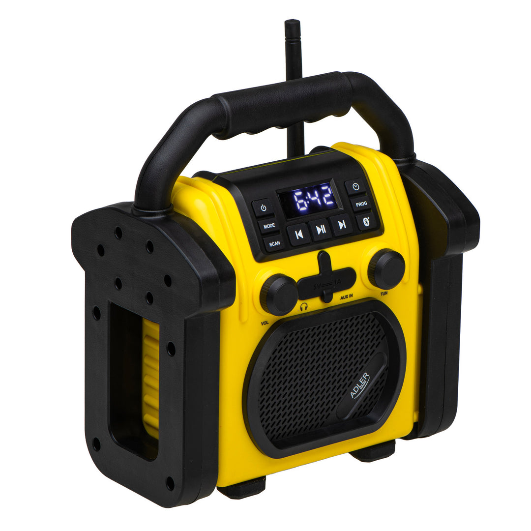 Adler construction radio, Bluetooth 5.1, IPX 54, 10 W power, AD 1911