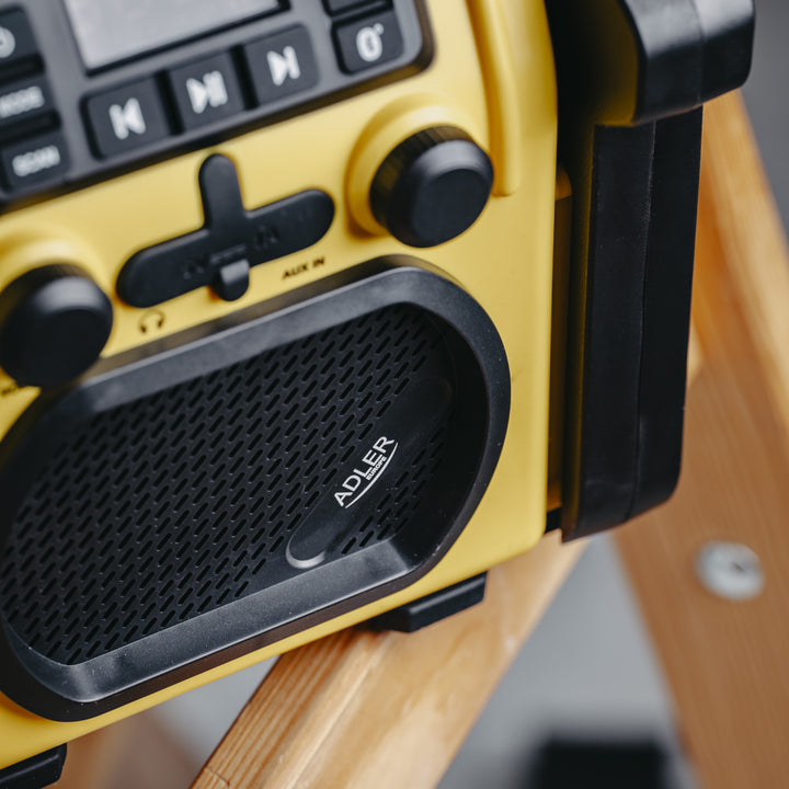 Adler construction radio, Bluetooth 5.1, IPX 54, 10 W power, AD 1911