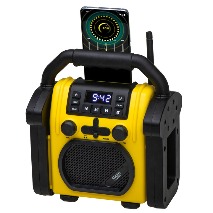 Adler construction radio, Bluetooth 5.1, IPX 54, 10 W power, AD 1911