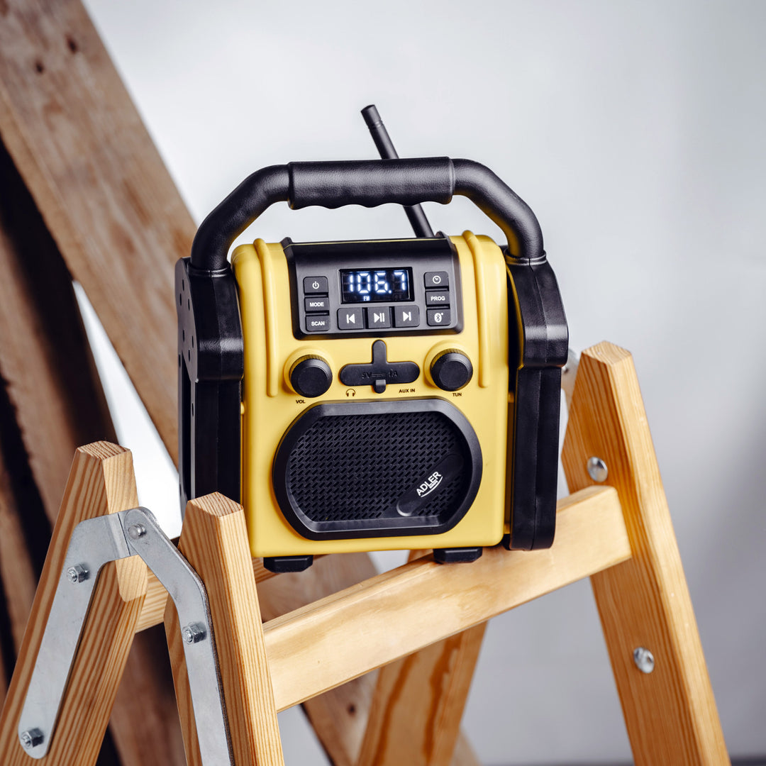 Adler construction radio, Bluetooth 5.1, IPX 54, 10 W power, AD 1911