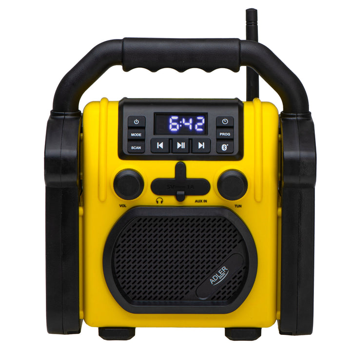 Adler construction radio, Bluetooth 5.1, IPX 54, 10 W power, AD 1911