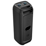 Large Bluetooth speaker, 120W RMS/1400W PMPO, two 8" speakers, equalizer, karaoke function, MP3/microSD cards, USB, AUX, BT 5.3+EDR, display, LED, built-in battery, remote control, MT3185