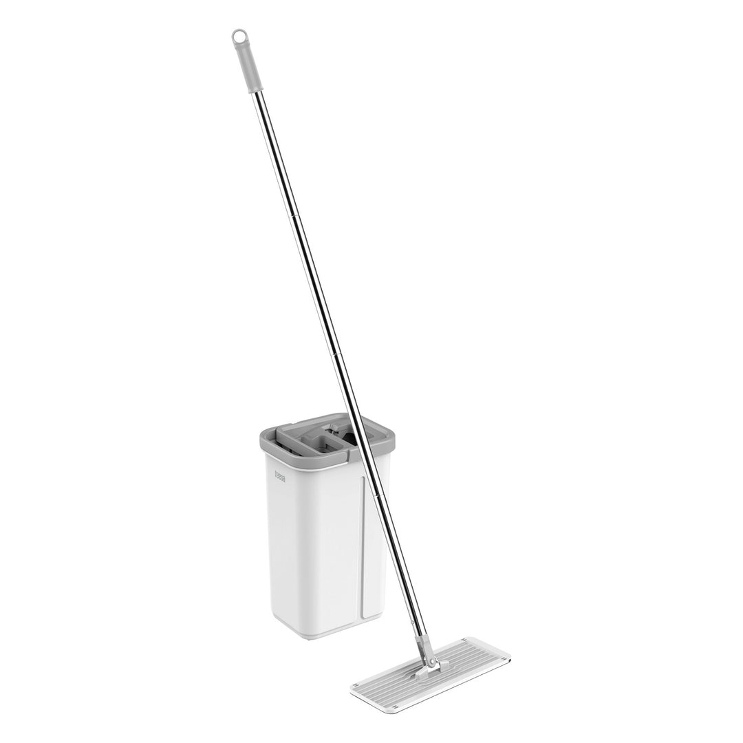 Teesa flat cleaning mop, two-compartment bucket, capacity 5.7 l, New Clean R13, Teesa