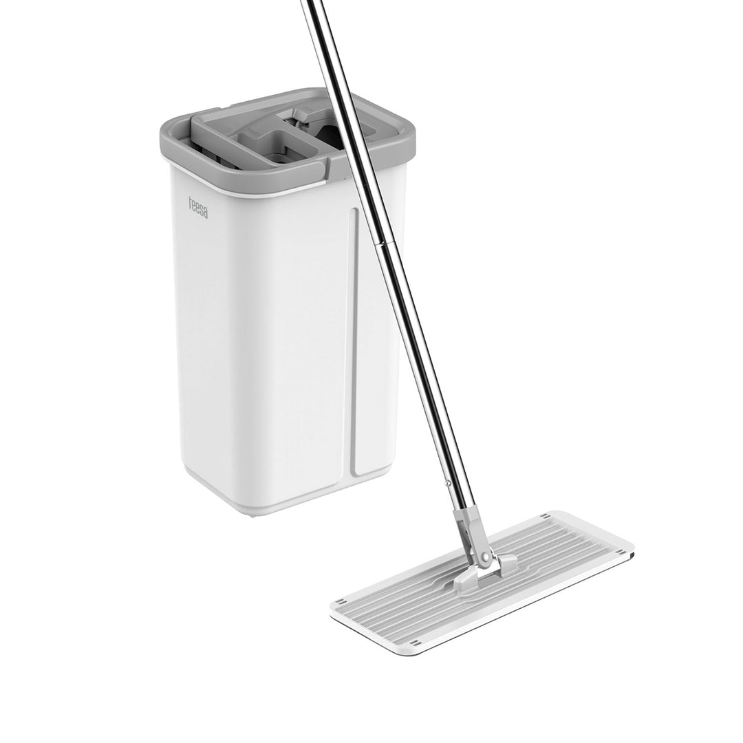 Teesa flat cleaning mop, two-compartment bucket, capacity 5.7 l, New Clean R13, Teesa