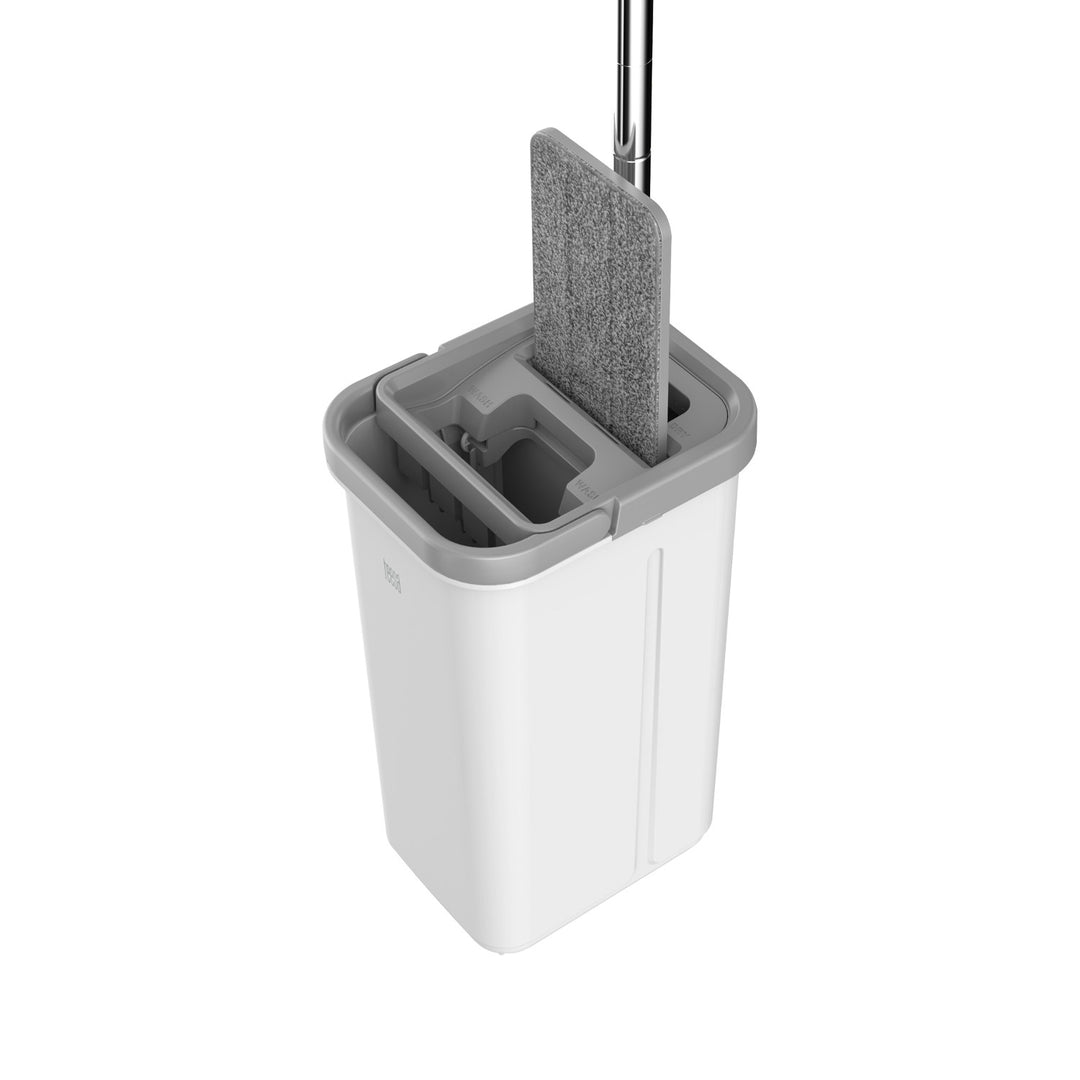 Teesa flat cleaning mop, two-compartment bucket, capacity 5.7 l, New Clean R13, Teesa