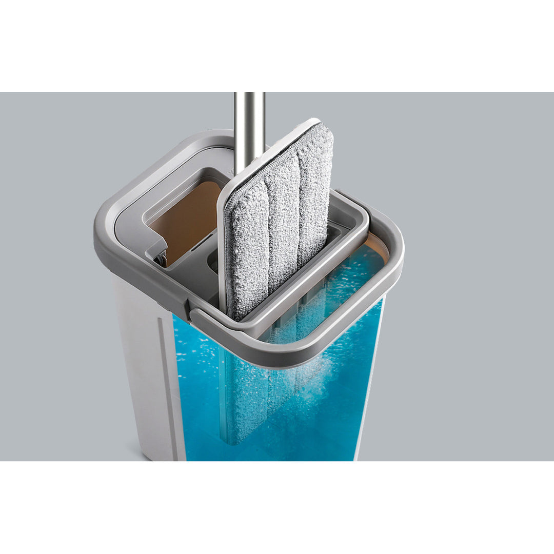 Teesa flat cleaning mop, two-compartment bucket, capacity 5.7 l, New Clean R13, Teesa