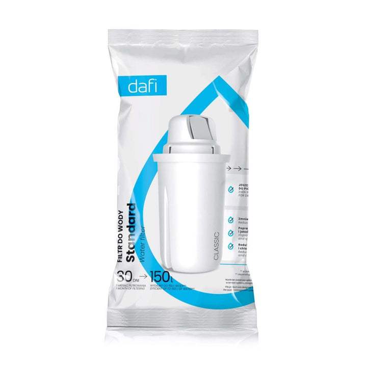 Set of 6 filters for the Dafi water filter pitcher, Classic cartridge, capacity up to 150 L of water, reduces water hardness, D.WF.DAFI.5+1.P
